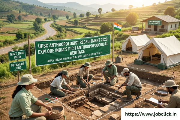 UPSC Anthropologist Recruitment 2026