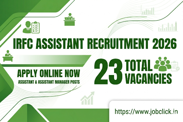 IRFC Assistant Recruitment 2026