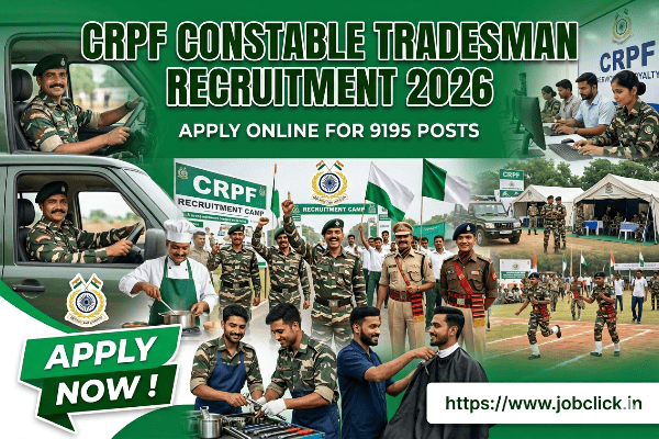 CRPF Constable Tradesman Recruitment 2026