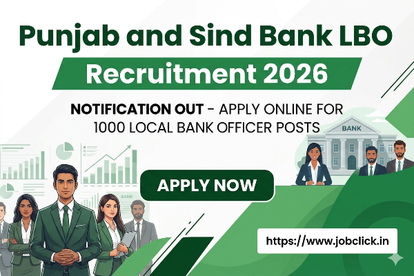 Punjab and Sind Bank LBO Recruitment 2026
