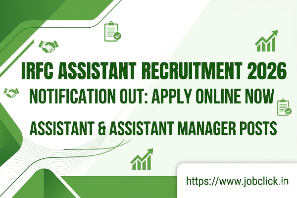 IRFC Assistant Recruitment 2026