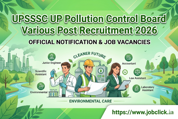 UPSSSC UP Pollution Control Board Various Post Recruitment 2026