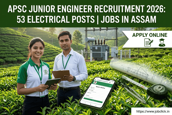 APSC Junior Engineer Recruitment 2026