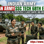 Indian Army SSC Tech 68th Entry